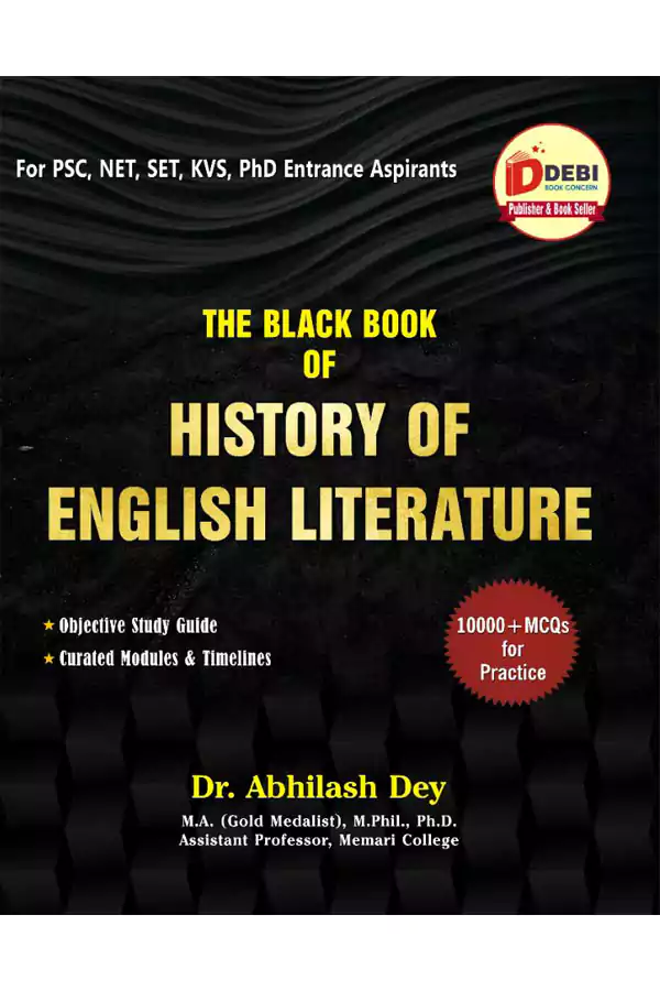 THE BLACK BOOK OF HISTORY OF ENGLISH LITERATURE cover